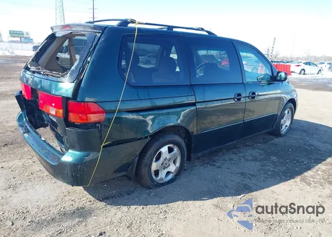 2001 Honda Odyssey Ex z USA, uszkodzony, nr VIN 2HKRL18691H580074